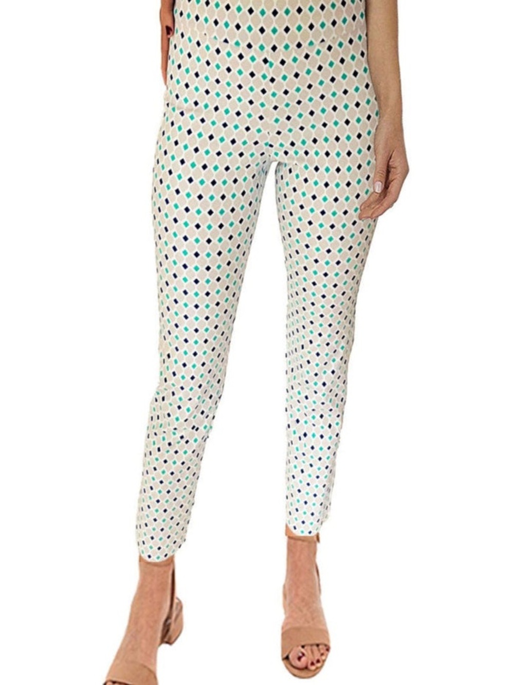 Krazy Larry Ankle Pants in Sea Diamond